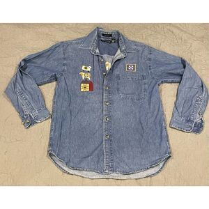 Cypress Denim Ultra Club Small Farm Barn Embroidered Cow Homestead Grandmacore B